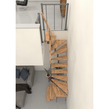 Montažne stepenice Joker Thurn 180 sivo / bukva, zavojite