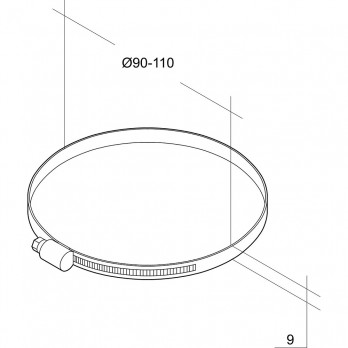 OPTIMAIRO obujmica za crijevo 90 - 110 mm pocinčani čelični lim