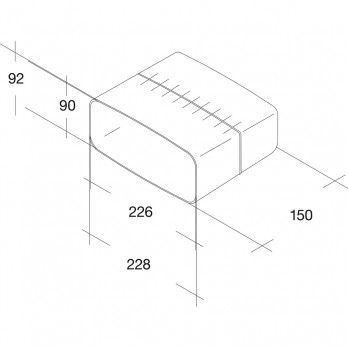 OPTIMAIRO klizna spojnica 222 x 89 plastična bijela