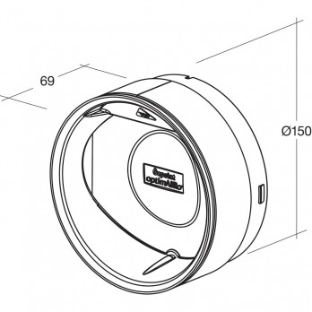 OPTIMAIRO Thermo nepovratni ventil NW 150 plastični bijeli