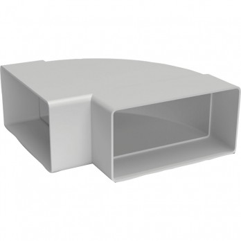 OPTIMAIRO ravni kanalsko koljeno 90° horizontalno 111 x 54 plastični bijeli