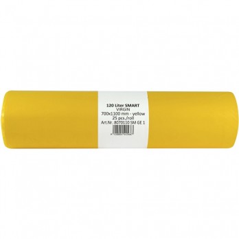 Vreće za smeće 120 litara ‌25 my 700 x 1100 mm žute