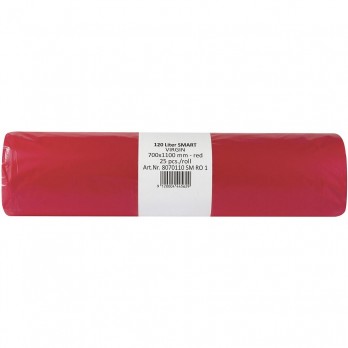 Vreće za smeće 120 litara ‌25 my 700 x 1100 mm crvene