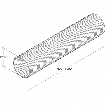 OPTIMAIRO fleksibilna cijev NW 100 aluminij