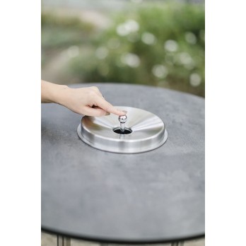 TKG visoki stol Meeting Point s pepeljarom, grafit