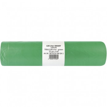 Vreće za smeće 120 litara ‌25 my 700 x 1100 mm zelene