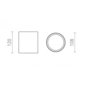 Rendl Light KORNELIA 10 stropna svjetiljka crna 230V LED 15W IP65 3000K