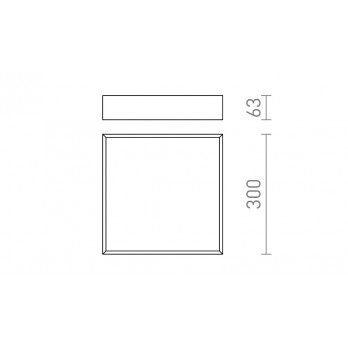 Rendl Light MERANO LED 30 stropna svjetiljka krom/mat akril 230V LED 16W IP44 3000K