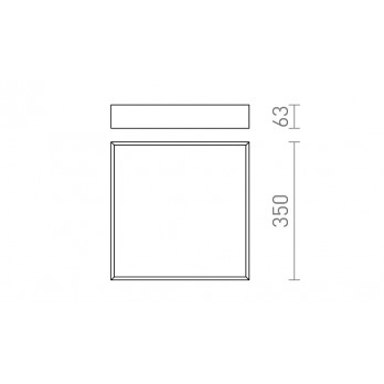 Rendl Light MERANO LED 35 stropna svjetiljka krom/mat akril 230V LED 24W IP44 3000K