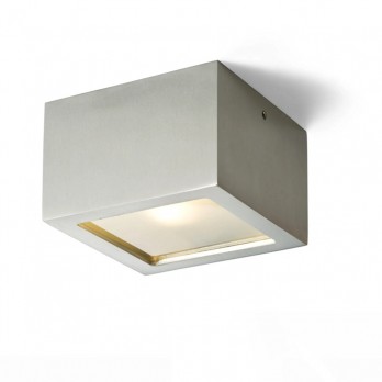 Rendl Light DEZA kvadratna svjetiljka  aluminijum/satinirano staklo 230V LED G9 5W IP54