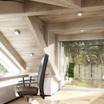 Rendl Light DEZA kvadratna svjetiljka  aluminijum/satinirano staklo 230V LED G9 5W IP54