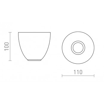 Rendl Light REACH stropna svjetiljka bijela 230V LED E27 11W