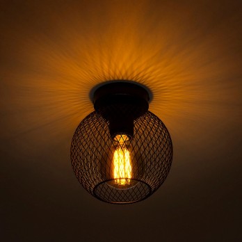 Rendl Light COSIR 18 stropna svjetiljka crna 230V LED E27 11W