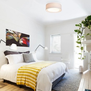 Rendl Light OTIS 50 stropna svjetiljka bijela/bijela 230V LED E27 3x15W