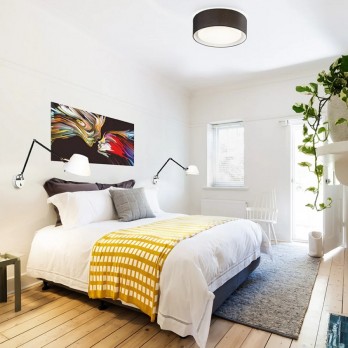 Rendl Light OTIS 50 stropna svjetiljka crna/bijela 230V LED E27 3x15W