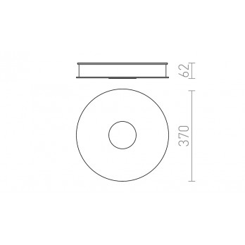Rendl Light ASTERI LED stropna svjetiljka satinirano staklo/krom 230V LED 35W 3000K