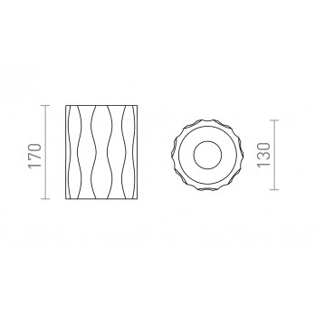 Rendl Light ANGELINA stropna svjetiljka Gips 230V LED E27 15W