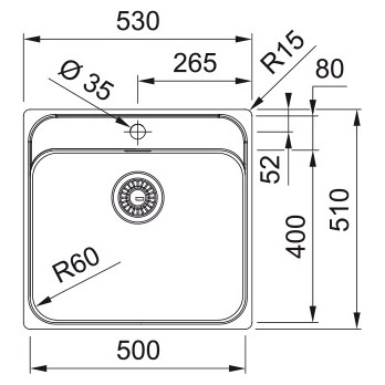 Franke Smart SRX 210-50 TL sudoper 127.0704.667