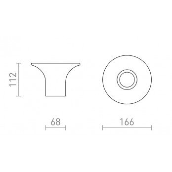 Rendl Light COLIN stropna svjetiljka gips 230V LED GU10 5W